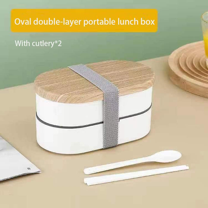 Double Layer Student Lunch Box - HANBUN