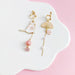 Pink Sakura Cat Earrings - HANBUN