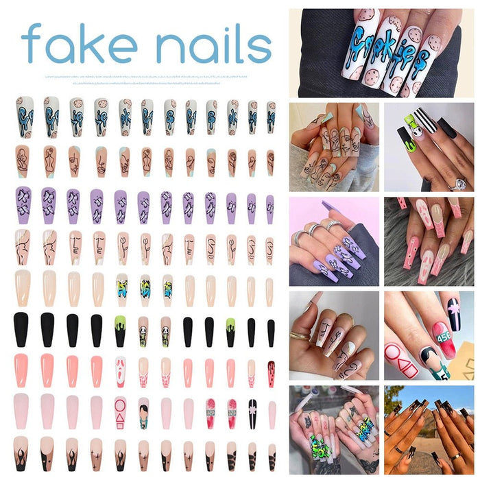 removable fake nails - HANBUN