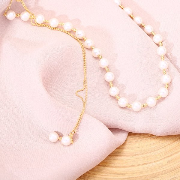 Fashion Beauty Delicate Simple pearl necklace YYS - HANBUN