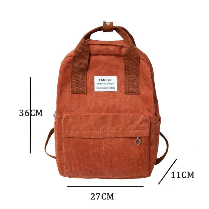 Female Backpack School Bag Travel Shoulder Bag - HANBUN