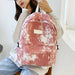 Female Backpack Solid Color School Uniform Bag Shoulder Bag - HANBUN