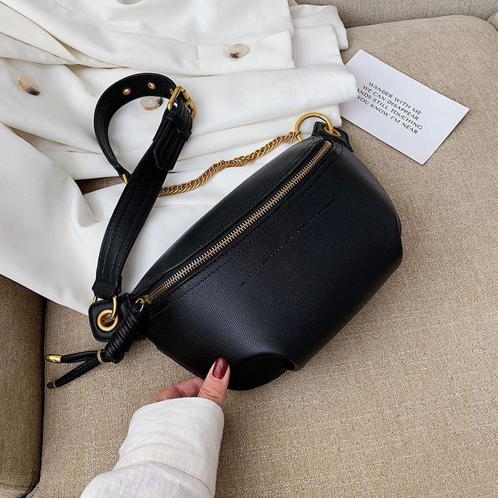 Female Waist Bag Crossbody Bag Letter Belt Bag Chest Bag - HANBUN