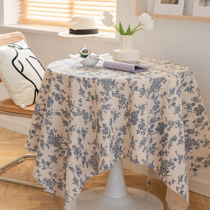 Floral Tablecloth Fabric Room Decoration - HANBUN