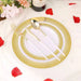 Golden plastic tableware - HANBUN