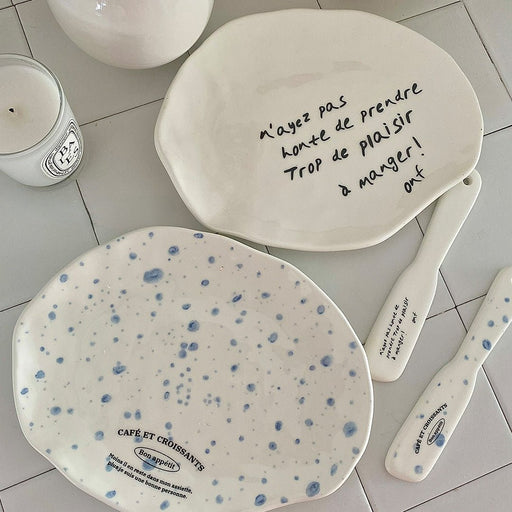 Irregular Ceramic Plates Dinner - HANBUN