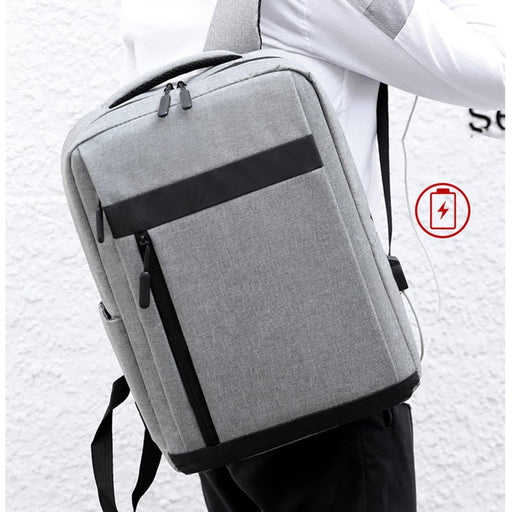 Men's Backpack Waterproof Bag Men's Business Backpack USB Backpack - HANBUN