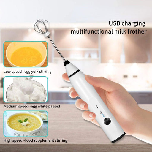 Milk Frother Handheld Electric Frother Kitchen Appliances - HANBUN