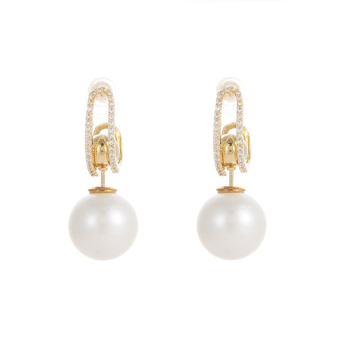 Multi-purpose pearl earrings - HANBUN