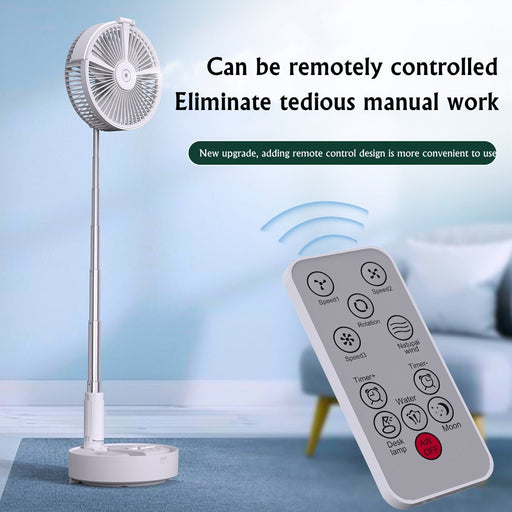 Multifunction Foldable Remote Control Floor Air Cooler Fan - HANBUN
