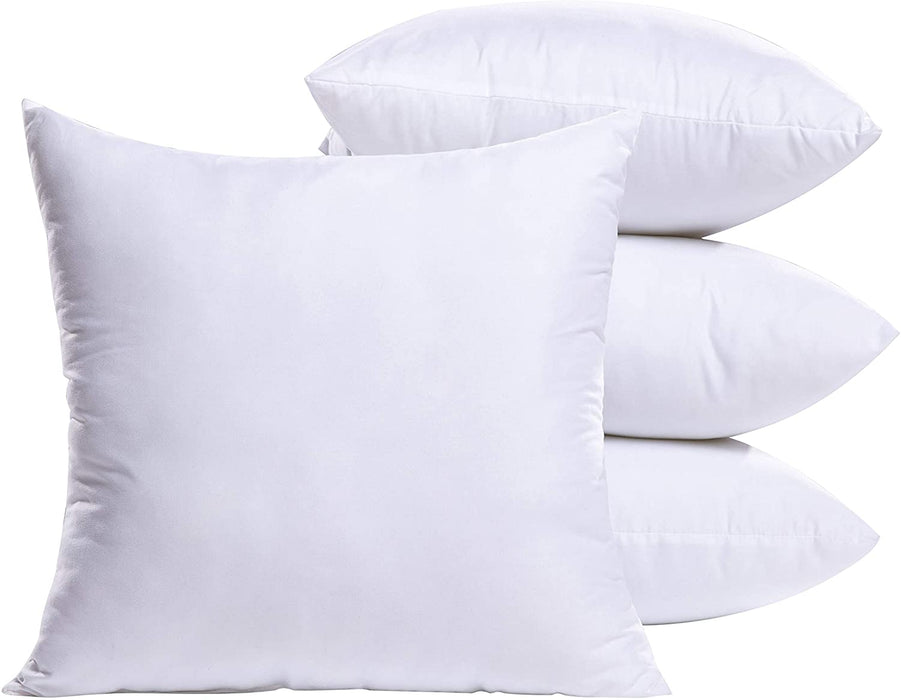4pc Hypoallergenic Premium Pillow Filler Mattress 18x18 Inch - HANBUN