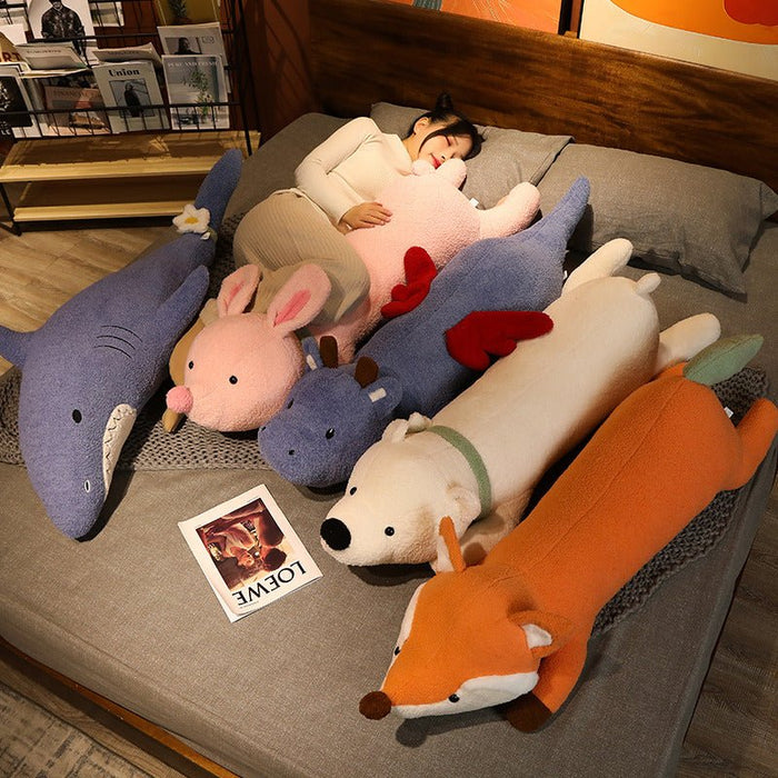 Cartoon Animal Plush Pillows Mats - HANBUN