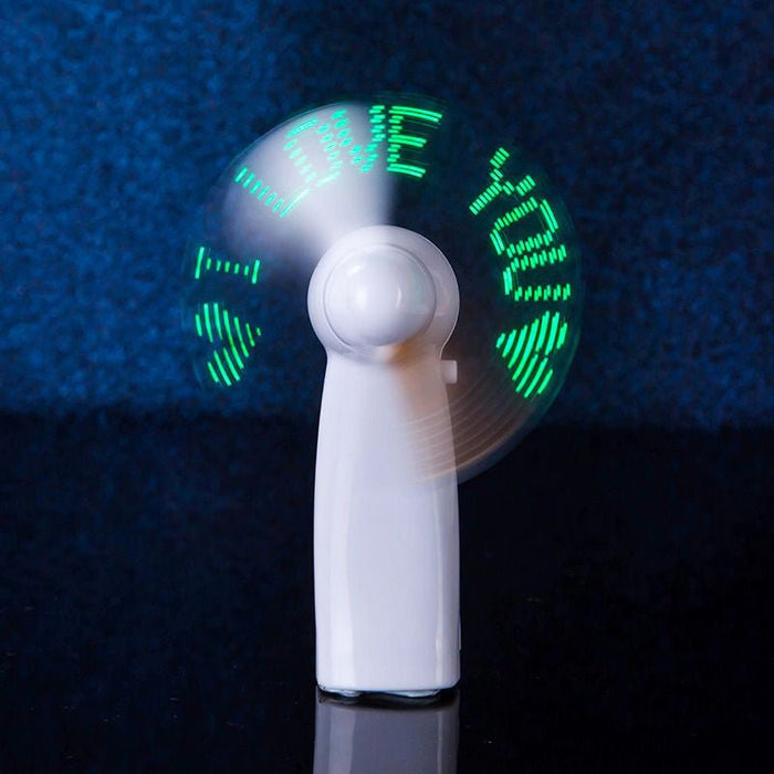 Portable Flashing Color Light Cooling Fan - HANBUN