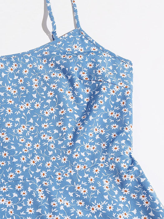 Printed Short Dress - HANBUN