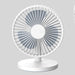 Rechargeable 3 Speed Adjustable Auto Rotating Deaktop Silent Cooler Fan - HANBUN