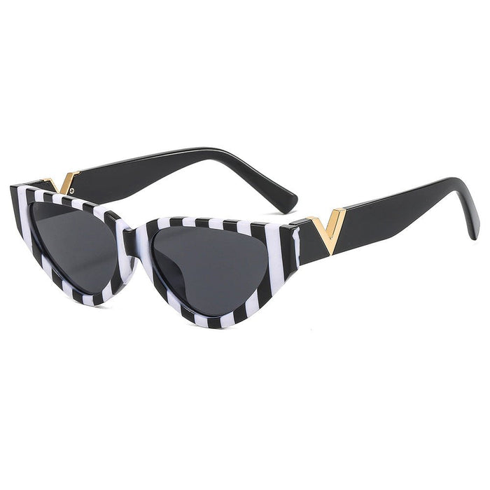 Retro Rectangle Sunglasses - HANBUN