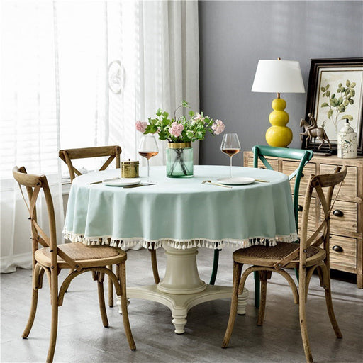 Round Tablecloth Coffee Table Cover - HANBUN